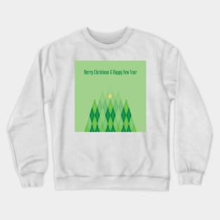 Green Argyle Forest Crewneck Sweatshirt
